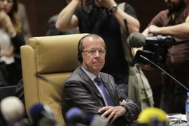 Đặc phái viên LHQ về Libya Martin Kobler trong một hội nghị ở Algiers, Algeria ngày 8/5. (Nguồn: THX/TTXVN)