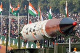 Tên lửa Agni-IV của Ấn Độ. Ảnh minh họa. (Nguồn: AFP/TTXV)