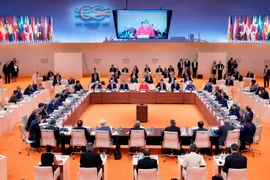  Toàn cảnh Hội nghị thượng đỉnh G20 ở Hamburg, Đức ngày 8/7. (Nguồn: EPA/TTXVN)