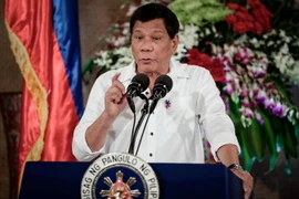 Tổng thống Philippines Rodrigo Duterte. (Nguồn: AFP/TTXVN)