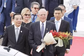Tổng thống Pedro Pablo Kuczynski dẫn đầu đoàn cấp cao Peru tham dự Tuần lễ Cấp cao APEC 2017 tại Đà Nẵng. (Nguồn: TTXVN) 