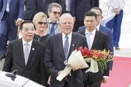 Tổng thống Pedro Pablo Kuczynski dẫn đầu đoàn cấp cao Peru tham dự Tuần lễ Cấp cao APEC 2017 tại Đà Nẵng. (Nguồn: TTXVN) 