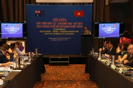 Tổng Lãnh sự Hoàng Minh Sơn phát biểu tại hội nghị. (Ảnh: Khánh Linh/Vietnam+)