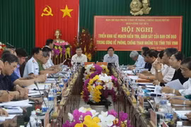 Quang cảnh buổi làm việc. (Ảnh: Phúc Sơn/TTXVN)
