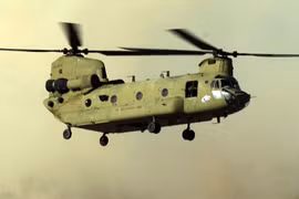 Máy bay trực thăng Chinook. (Nguồn: AFP/TTXVN)