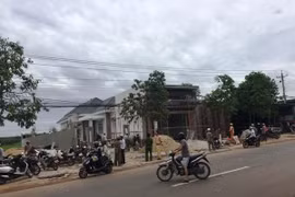 Hiện trường vụ tai nạn. (Ảnh: Thanh Tân/Vietnam+)