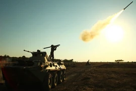 Binh sỹ Nga trong một cuộc tập trận. (Nguồn: AFP/TTXVN)