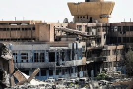 Cảnh đổ nát tại thành phố Raqqa, Syria ngày 1/10. (Nguồn: AFP/TTXVN)