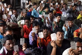  Ngư dân Ấn Độ được trả tự do tại Karachi, Pakistan ngày 9/7. (Nguồn: EPA/TTXVN)