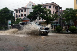 Mưa lớn gây ngập úng tại tỉnh Điện Biên ngày 14/8. (Ảnh: Tuấn Anh/TTXVN)
