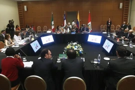 Toàn cảnh Hội nghị thảo luận về tương lai TPP của Liên minh Thái Bình Dương ở Vina del Mar, Chile ngày 14/3. (Nguồn: EPA/TTXVN)