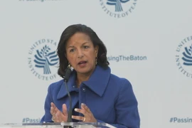 Cựu Cố vấn an ninh quốc gia Mỹ Susan Rice. (Nguồn: AFP/TTXVN) 