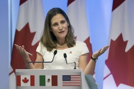  Ngoại trưởng Canada Chrystia Freeland. (Nguồn: AFP/TTXVN)
