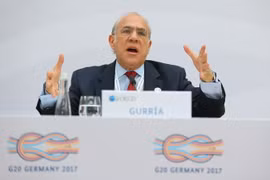 Tổng thư ký OECD Angel Gurria. (Nguồn: EPA/TTXVN)