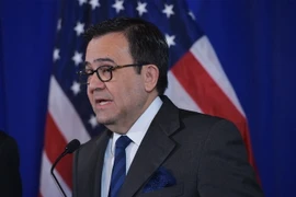 Bộ trưởng Kinh tế Mexico Ildefonso Guajardo tại cuộc họp báo ở Washington, DC, Mỹ ngày 10/3. (Nguồn: AFP/TTXVN)