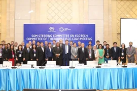 Đại biểu các nền kinh tế APEC chụp ảnh lưu niệm. (Ảnh: Doãn Tấn/TTXVN)