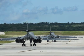 Máy bay B-1B Lancer của Không quân Mỹ được triển khai tại căn cứ không quân Andersen, Guam ngày 8/8. (Nguồn: EPA/TTXVN)