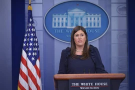 Người phát ngôn Nhà Trắng Sarah Sanders. (Nguồn: AFP/TTXVN)