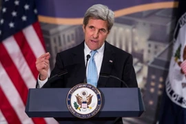 Ngoại trưởng Mỹ John Kerry tại một sự kiện ở Washington, DC ngày 10/1. (Nguồn: EPA/TTXVN)