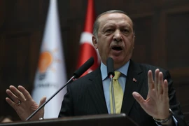 Tổng thống Thổ Nhĩ Kỳ Recep Tayyip Erdogan. (Nguồn: AFP/TTXVN)