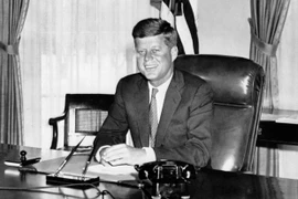 Cố Tổng thống John F. Kennedy tại Nhà Trắng ngày 1/1/1961. (Nguồn: AFP/TTXVN)