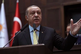 Tổng thống Thổ Nhĩ Kỳ Recep Tayyip Erdogan. (Nguồn: AFP/TTXVN)