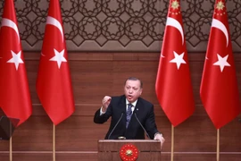 Tổng thống Thổ Nhĩ Kỳ Recep Tayyip Erdogan. (Nguồn: AFP/TTXVN)