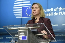 Đại diện cấp cao phụ trách chính sách an ninh và đối ngoại chung EU, bà Federica Mogherini. (Nguồn: AFP/TTXVN)