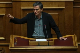 Bộ trưởng Tài chính Hy Lạp Euclid Tsakalotos. (Nguồn: EPA/TTXVN) 