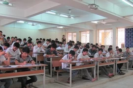 Thí sinh dự thi đại học năm 2011. (Ảnh: Phạm Mai/Vietnam+)