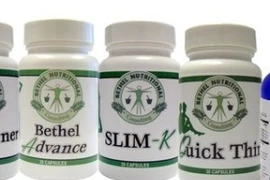 Một số sản phẩm bị thu hồi của Công ty Bethel Nutritional Consulting, Inc. (Nguồn: Webpronews)