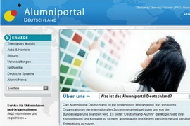 Giao diện cổng thông tin điện tử www.alumniportal-deutschland.org. 