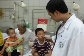 Hai cháu bé bị ngộ độc thịt cóc hiện sức khỏe đã ổn định. (Ảnh: PV/Vietnam+)