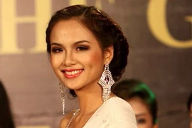 Hoa hậu Lưu Thị Diễm Hương. (Ảnh: Phạm Hậu/TTXVN)