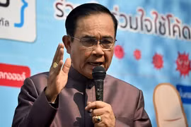 Thủ tướng Thái Lan Prayut Chan-o-cha phát biểu tại Bangkok, Thái Lan. Ảnh: AFP/ TTXVN