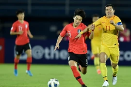 U23 Hàn Quốc (áo đỏ) giành chiến thắng trước U23 Trung Quốc ở trận ra quân. (Nguồn: AFC)