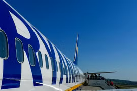 Máy bay của hãng hàng không RyanAir. (Nguồn: rte.ie)