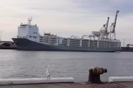 Tàu Al Kuwait tại cảng Fremantle. (Nguồn: farmweekly)