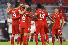 Bayern đã ghi được 129 bàn thắng ở mùa giải 2019-20 sau 43 trận đấu. (Nguồn: Getty Images)