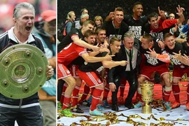 Cận cảnh 13 lần Bayern Munich giành cả Bundesliga và Cúp Quốc gia