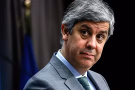 Chủ tịch nhóm các bộ trưởng tài chính Khu vực Eurozone Mario Centeno. (Nguồn: CNBC)