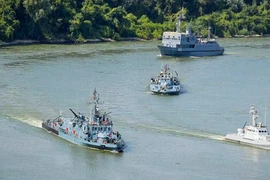 Cuộc tập trận của Ukraine và Romania. (Nguồn: mil.in.ua)