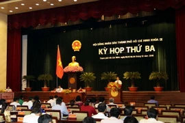 Quang cảnh phiên bế mạc. (Ảnh: Thanh Vũ/TTXVN)