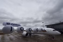 Máy bay của Tập đoàn Airbus tại Colomiers, Pháp ngày 14/10. (Nguồn: AFP/TTXVN)