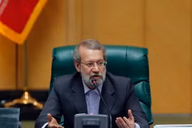 Ông Ali Larijani phát biểu sau khi được bầu làm Chủ tịch Quốc hội lâm thời Iran tại Tehran ngày 29/5. (Nguồn: AFP/TTXVN)