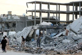 Lực lượng trung thành với Chính phủ Hòa hợp dân tộc Libya (GNA) kiểm soát thành phố Sirte ngày 8/12. (Nguồn: AFP/TTXVN)