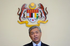 Phó Thủ tướng, Bộ trưởng Bộ Nội vụ Malaysia Ahmad Zahid Hamidi tại một cuộc họp báo ở Putrajaya ngày 28/7. (Nguồn: THX/TTXVN)
