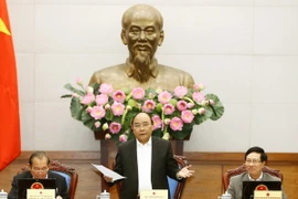 Thủ tướng Nguyễn Xuân Phúc phát biểu chỉ đạo. (Ảnh: Thống Nhất/TTXVN)