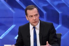 Thủ tướng Nga Dmitry Medvedev. (Nguồn: EPA/TTXVN)