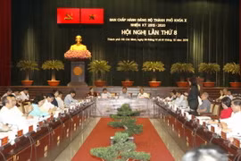 Quang cảnh phiên bế mạc. (Ảnh: Thanh Vũ/TTXVN)